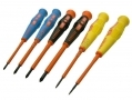 Professional Trade Quality Electricians 6Pc Precision VDE Screwdriver Set GS Approved 1000v SD296 *Out of Stock*