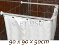 Ashley Housewares 90 x 90 x 90cm Corner Shower Curtain Rail Stainless Steel SH256 *Out of Stock*