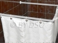 Ashley Housewares 90 x 90 x 90cm Corner Shower Curtain Rail Stainless Steel SH256 *Out of Stock*