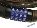 Combination Bike Lock 4 Digit with Bike Bracket 1200mm x 10mm Keyless SIL446791 *Out of Stock*