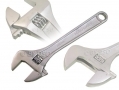 12\" Drop Forged Steel Satin Chrome Finished Adjustable Spanner SP053 *Out of Stock*