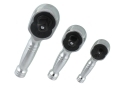 Professional 3 Piece 72 Teeth Stubby Ratchet Set 1/4, 3/8, 1/2 Drive In Pressed Metal Case SS015 *Out of Stock*