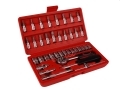 Professional Quality 38 Pc 1/4 inch Drive CRV Socket Set SS032 *Out of Stock*