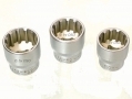 Trade Quality 26 pce 3/8\" Multilock Spline Chrome Vanadium Socket Set 8 - 22mm SS201 *Out of Stock*
