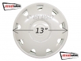 Streetwize 13\" Jupiter Wheel Covers White Pair SWWT10W *Out of Stock*