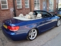2008 BMW 320I 2.0 M Sport Convertible Manual Petrol Titan LeMans Blue with Dakota Ivory Leather 72,000 FSH SY08ETE