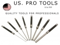 US PRO 18 Pin Punch Set With Automatic Centre Punch US0401 PLS SEE BER1953 *Out of Stock*