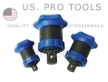 US PRO Palm Ratchet Wrench Socket Adapter Set 1/4\", 3/8\" and 1/2\" US0812 *Out of Stock*