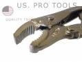 US PRO Professional 5\" Curve Jaw Locking Mole Grip Pliers US1711 *Out of Stock*