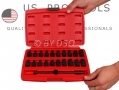 US Pro 21 Piece 3/8\" DR Master Engine Oil Gearbox Drain Plug Key Set US3007 *Out of Stock*