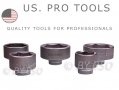 US PRO Professional 5 Piece 3/8\" Drive Cup Type Oil Filter Wrench Set US3031 *Out of Stock*