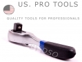 US PRO Quick Release Mini Ratchet Handle Reversible 3/8” Drive 72 Teeth US4076 *Out of Stock*