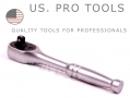 US PRO 1/4” Drive Quick Release 5 Inches Long Oval Head Reversible Ratchet Handle 72 Teeth US4080 *Out of Stock*