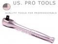 US PRO 3/8\" Drive Quick Release Oval Head Eight Inch Long Reversible Ratchet Handle 72 Teeth US4081 *Out of Stock*