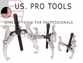 US PRO Professional 3pc Puller Reversible 3 Legs External and Internal 3\" 4\" and 6\" US5131 *Out of Stock*