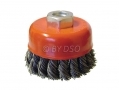 Professional 80mm M14 Knotted Cup Wire Brush Paint Rust Removal WB004