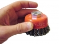Professional 80mm M14 Knotted Cup Wire Brush Paint Rust Removal WB004