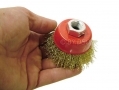 Professional 65mm Brassed Crimp Wire Cup Brush M14 WB009 *Out of Stock*