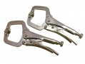 Professional 2 Piece 4" C Welding Clamp with Swivel Pads WH041 *Out of Stock*