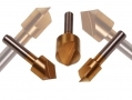 Professional 3 Piece HSS Countersink Set 10mm 12mm 16mm  WW118 *Out of Stock*
